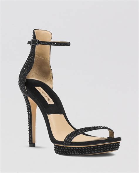 michael kors black evening shoes